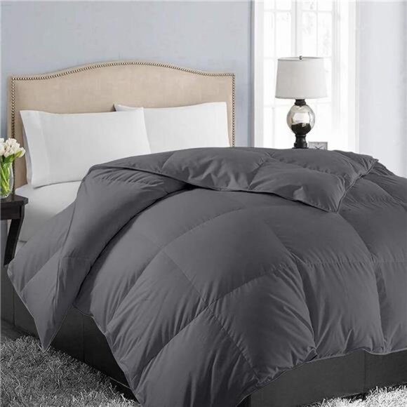 All Season Queen Size Soft Quilted Down Alternative Comforter Reversible - Picture 1 of 7